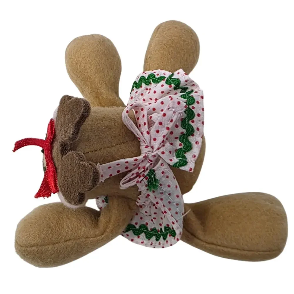 Vintage Hallmark Rodney & Rhonda Reindeer Plush Pair Christmas Shelf Sitters